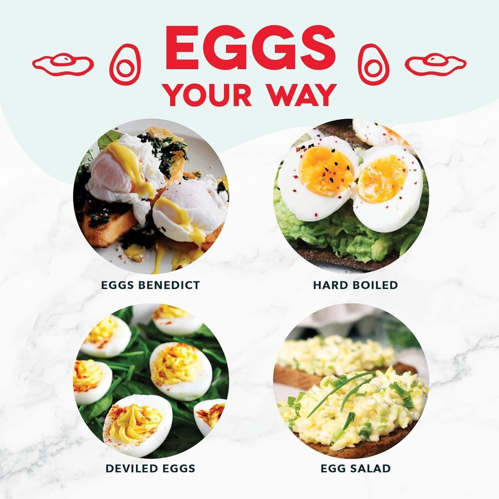DASH Rapid Egg Cooker: 6 Egg Capacity Electric Egg Cooker for Hard Boiled Eggs,