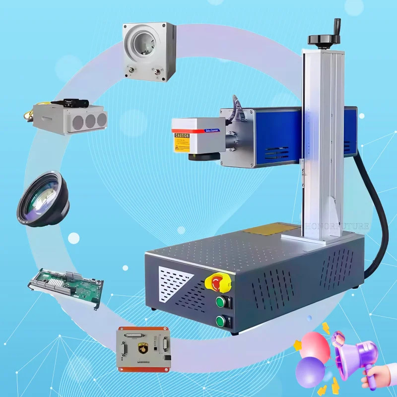 3W laser marking machine, metal glass plastic marking machine
