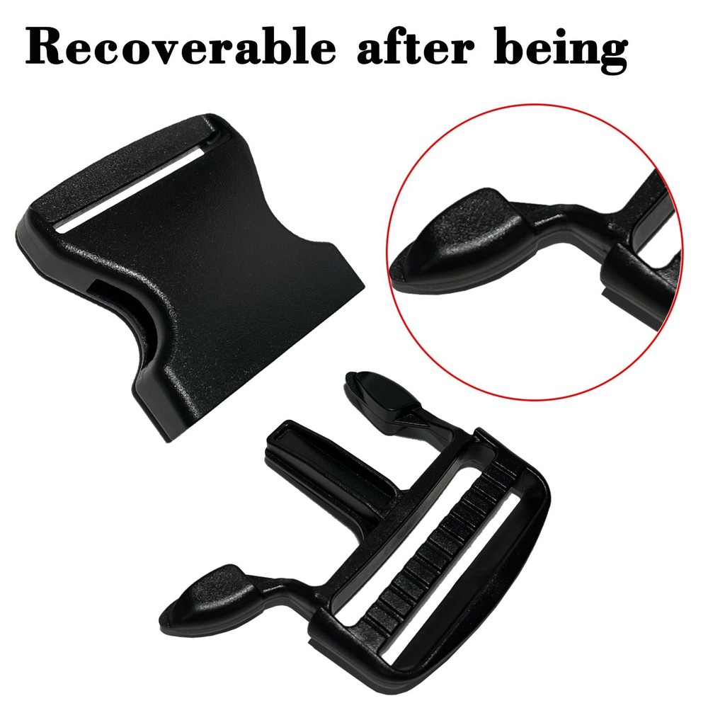 1" Buckles for Straps Quick Side Release Plastic Buckle Clip 4 pcs + Tri-Glid...