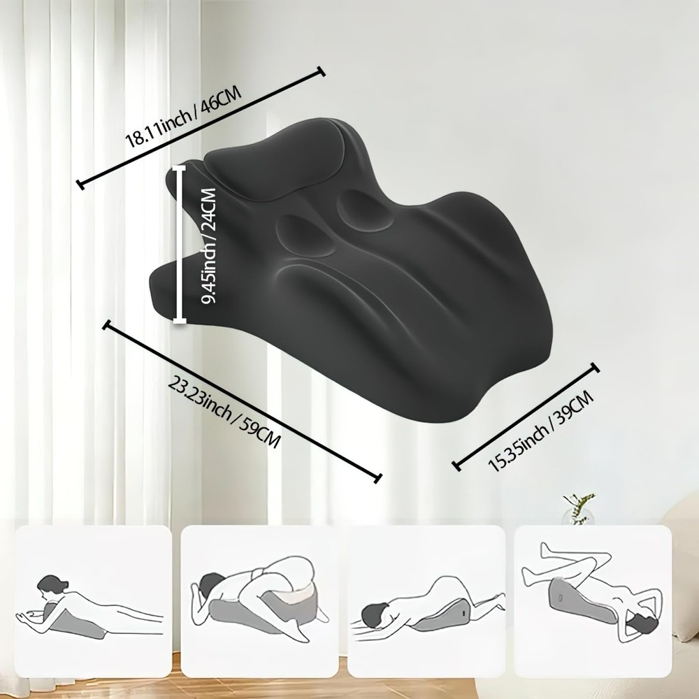 Multifunctional Pillow, Featuring Breathable Memory Foam Waist Support, Large...