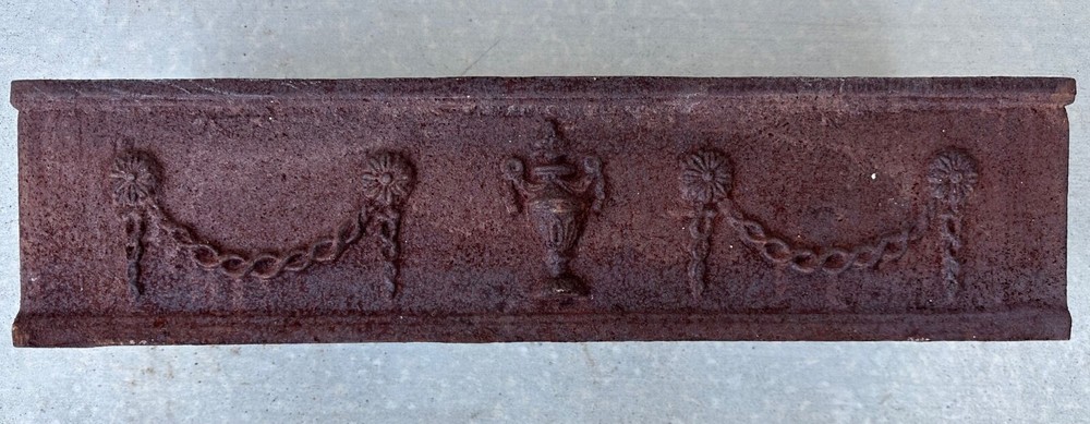 French Louis Seize Cast Iron Rectangular Planter, 19th Century