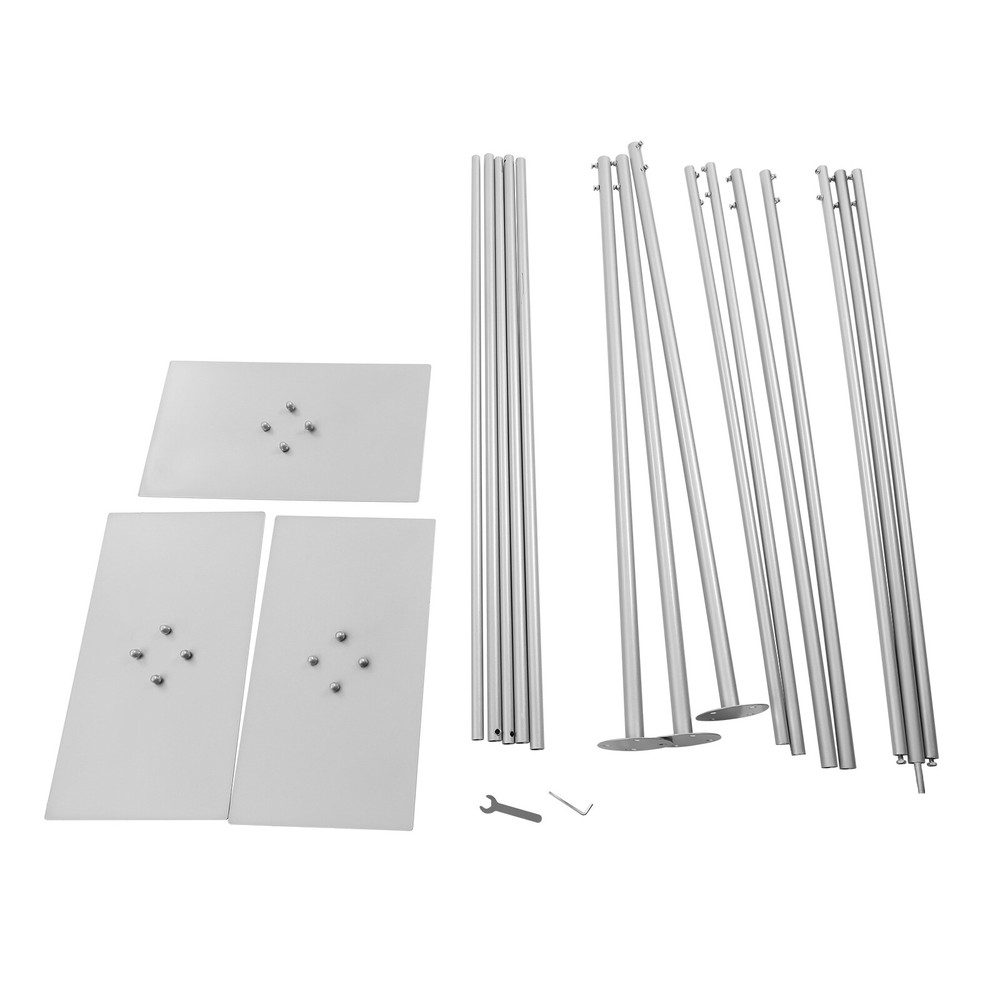 Silver Backdrop Stand Professional Backdrop Stand Pipe Kit High-quality Steel