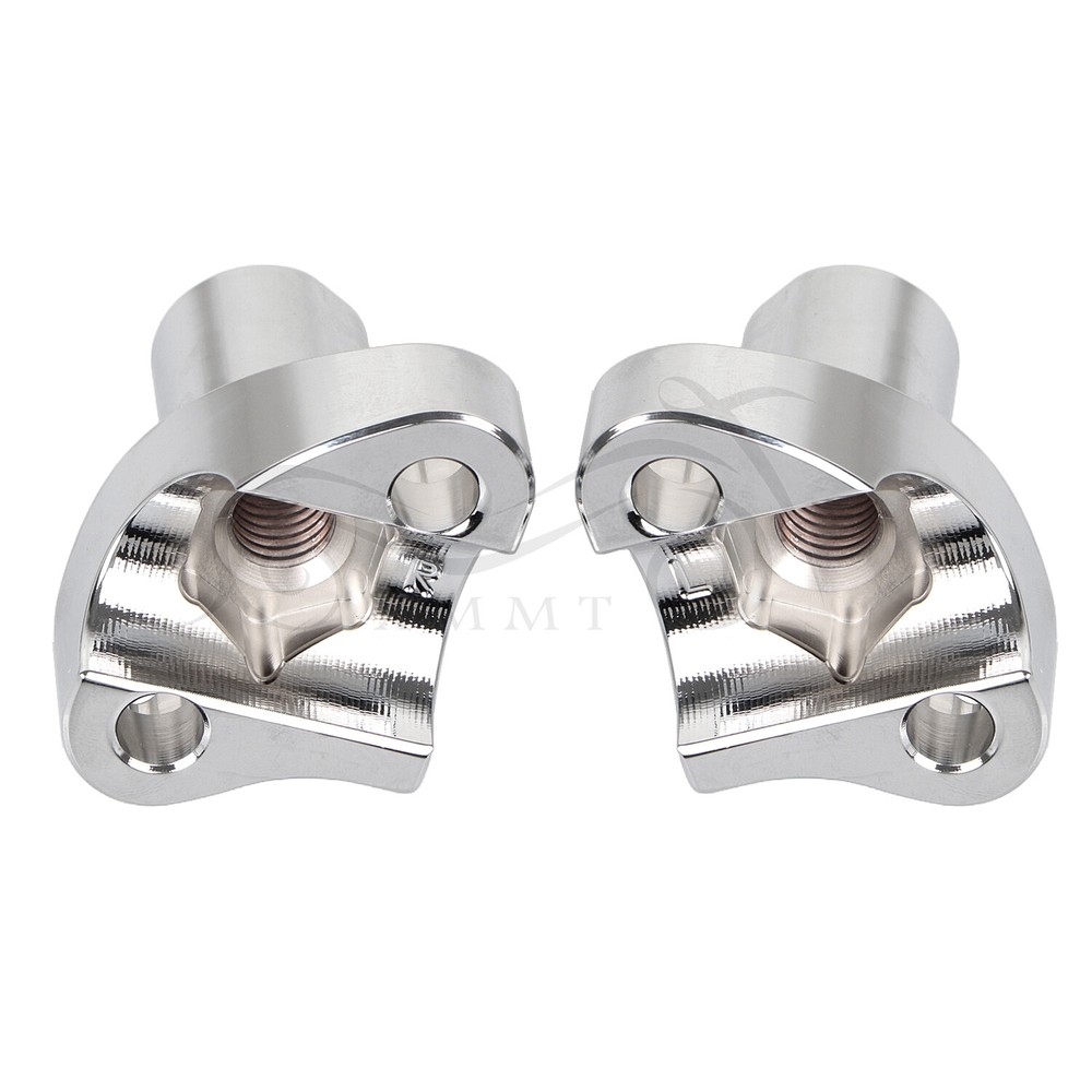 Chrome 2" Tall Handlebar Risers Bottom For Harley Dyna Heritage Softail FLSTC