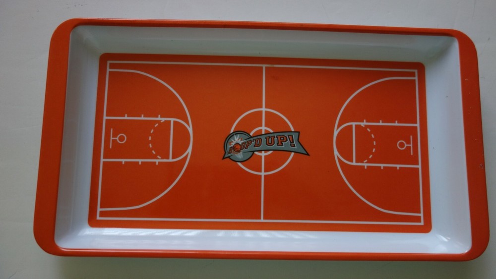HOOP'D UP! Serving Tray Orange/White New