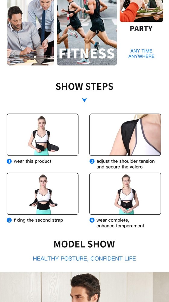 Posture corrector for back shoulder back support Women And Men