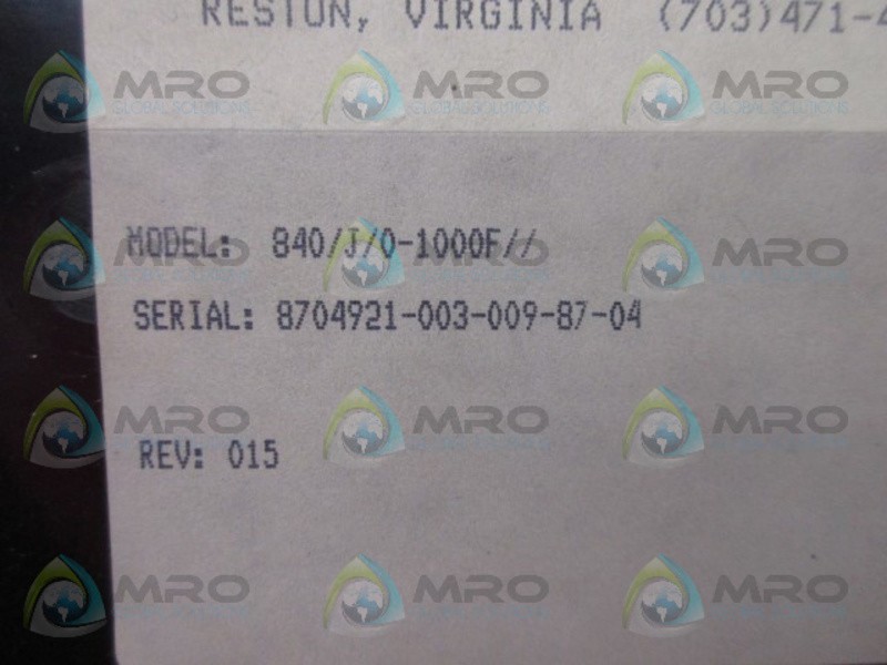 EURTOTHERM 840/J/0-1000F TEMPERATURE CONTROLLER NSNP