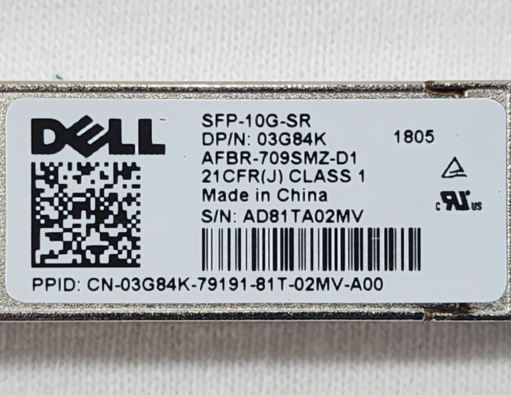 Dell 3G84K 10G SFP+ Optical Transceiver Module