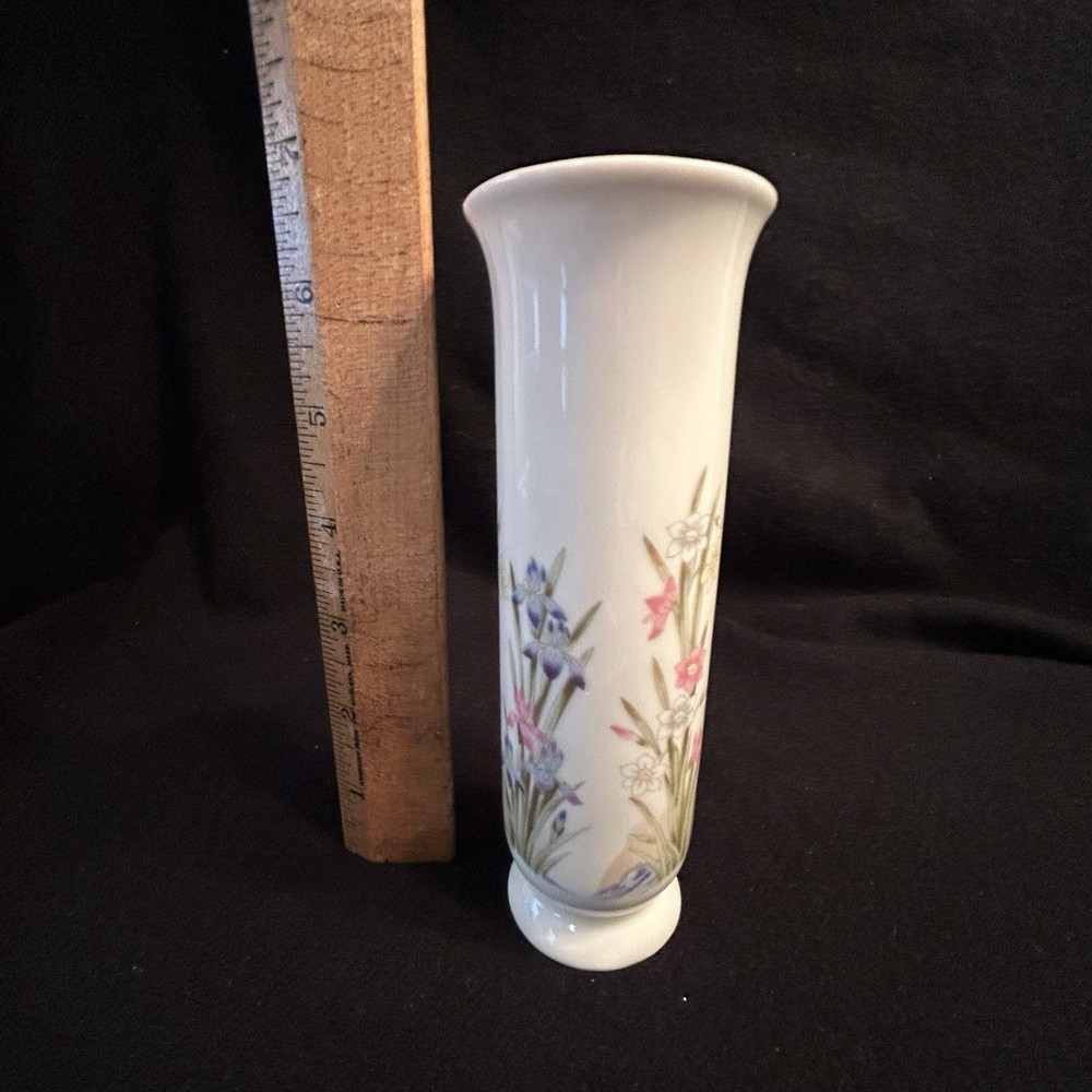 Small Ceramic "Iris" Bud Vase