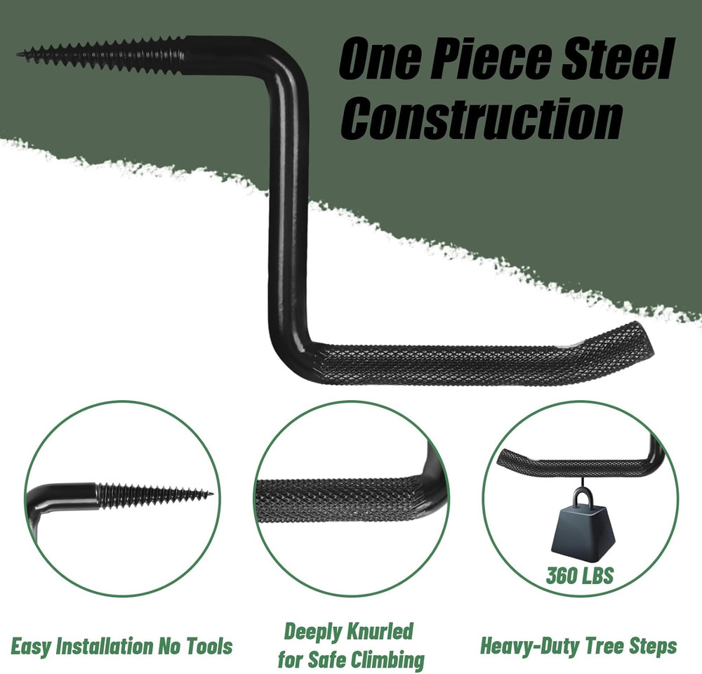 Screw-In Tree Step Blinds Step up Climbing Tree - Pack of 8 - S