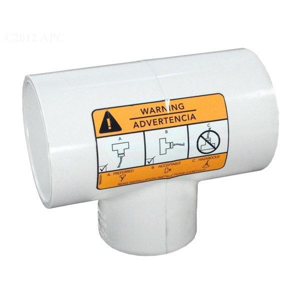 Jandy Replacement Tee 2" PVC (for sensor) w/LX Threads (R0413000)