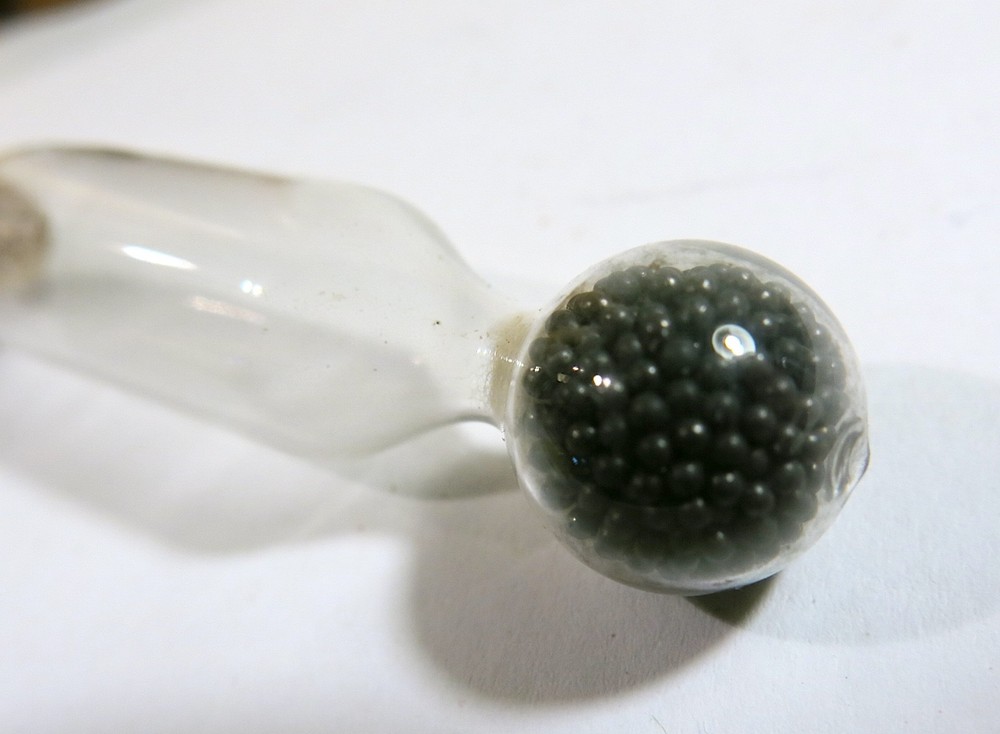 Antique Hydrometer in Turned Solid Maple Two-Part Storage Tube — Refinished
