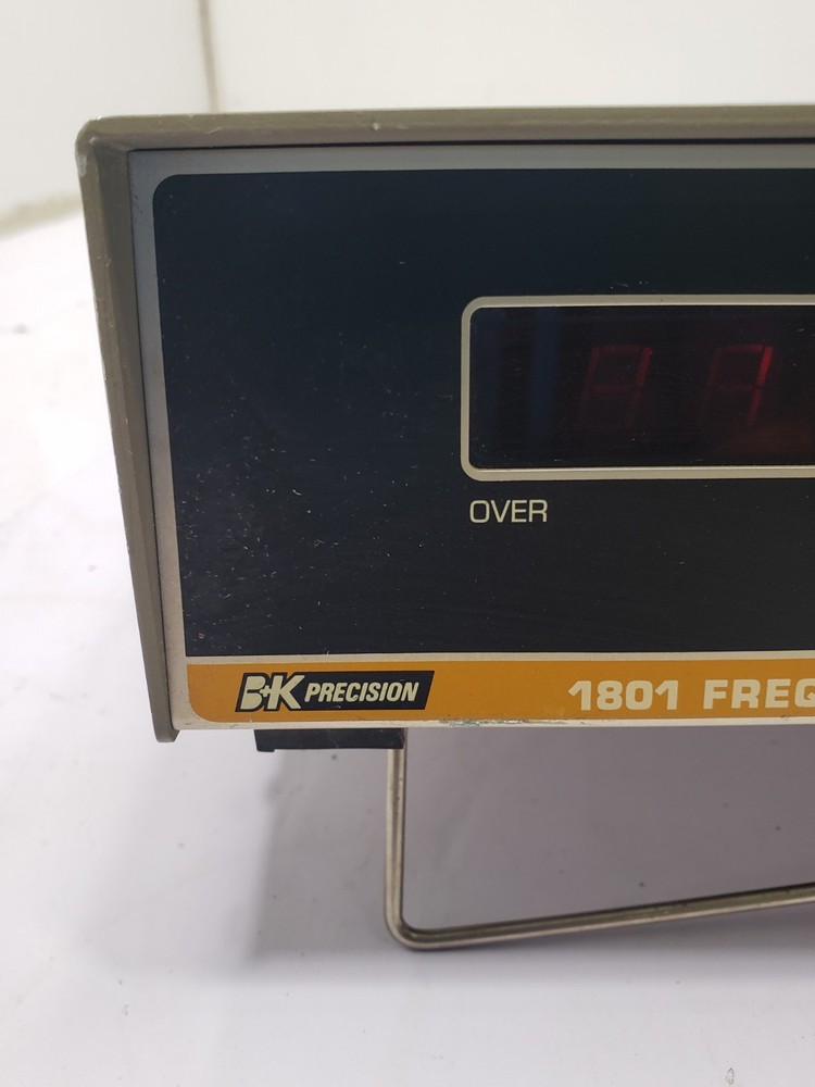 BK Precision Dynascan Model #1801 Frequency Counter Powers Up Pre Owned