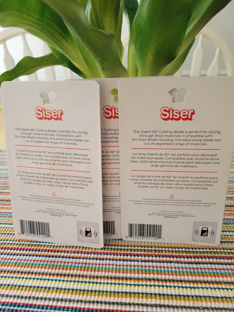 Siser Cutter Blade 60 Degrees Quantity 3 - NEW/Sealed