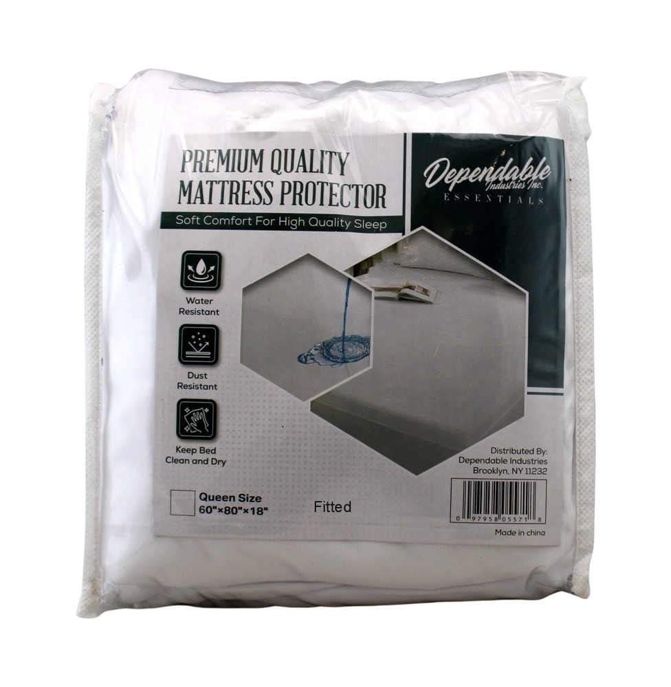2 pack Queen Size Fitted Mattress Protector Cover Fabric Soft & Waterproof