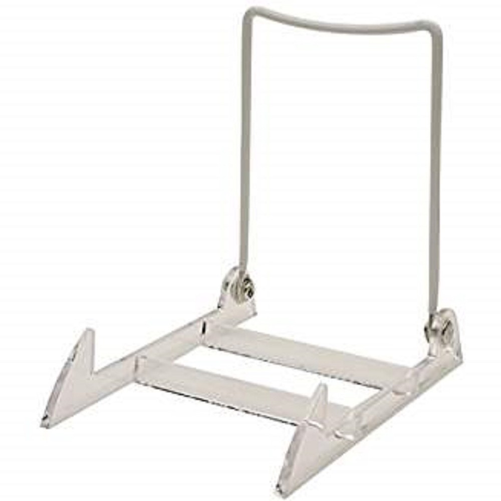Only Hangers Display Stand with Clear Base, Large, White, 2-Pack