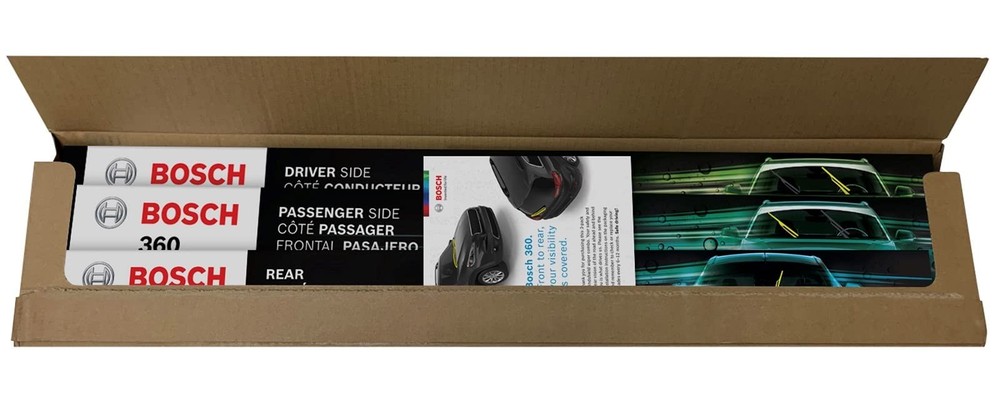 360 Complete Vehicle Wiper Blade Replacement - Includes Front Beam Blades ..