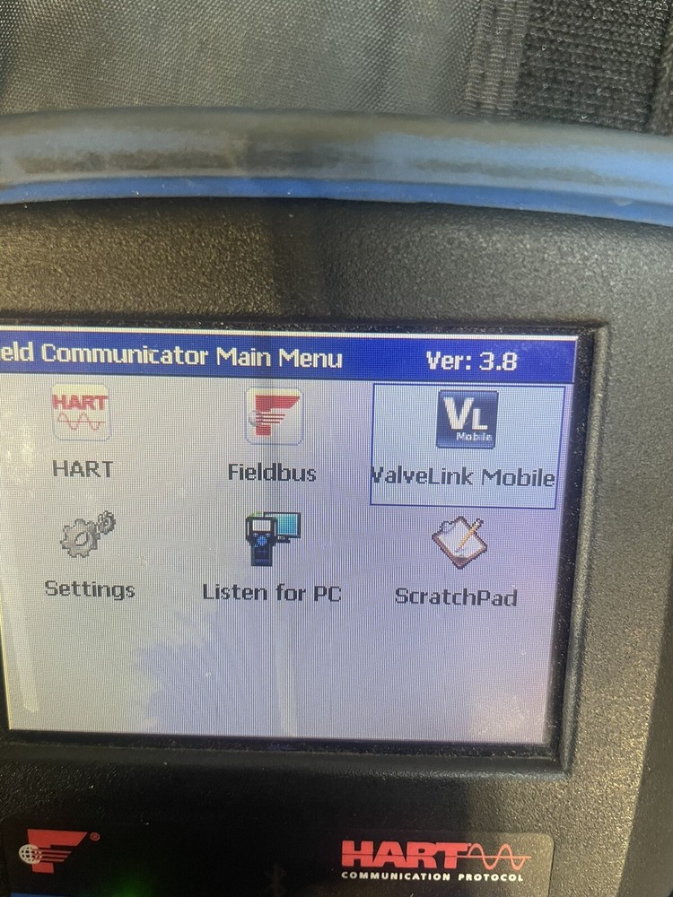 Emerson HART 475 Field Communicator 3.8 w/ HART Graphics Bluetooth Device Config