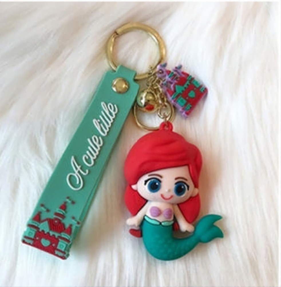 keychains cartoon 3D Princess  ARIEL