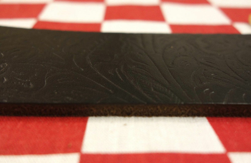 HORWEEN CHROMEXCEL 9 oz. FLORAL PRINT BLACK STRAPS, EMBOSSED , SELECT YOURS.