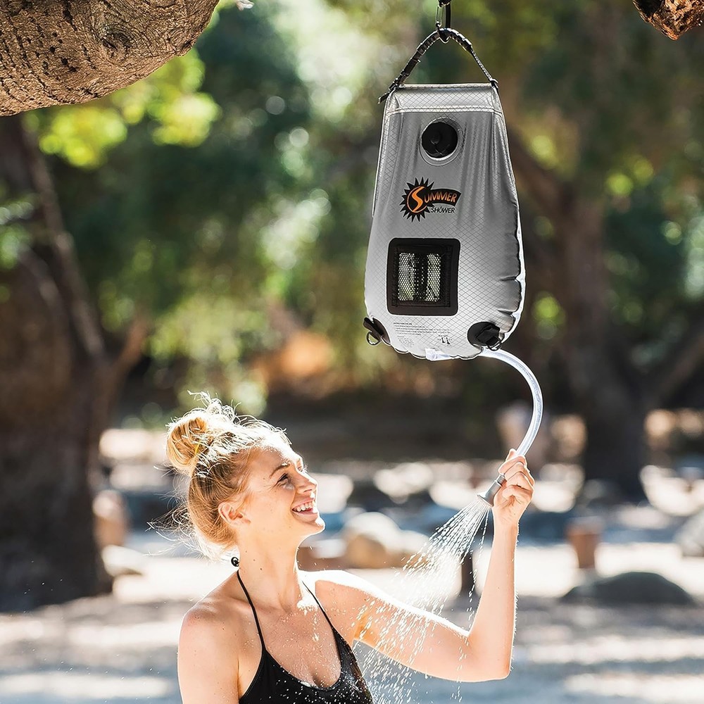 Solar Shower with Reflective Mirror - 3 Gallon