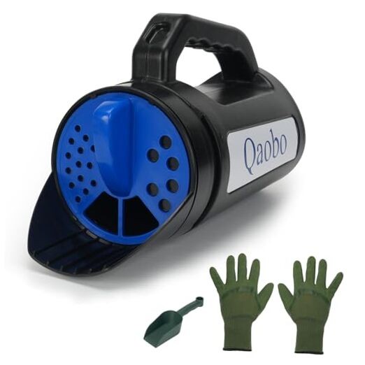 3-Adjustable-Setting Handheld Spreader, Multi-Use Lawn Spreaders for