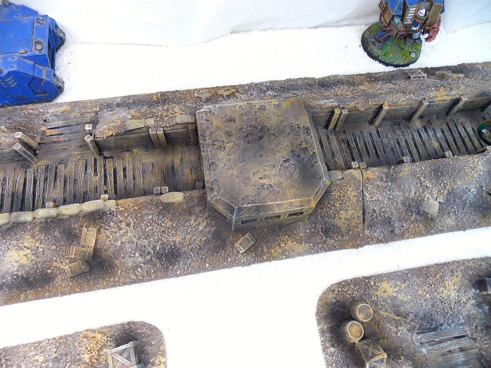 WARGAMING TERRAIN PAINTED ADVANCE ORDERS TRENCH SYSTEM