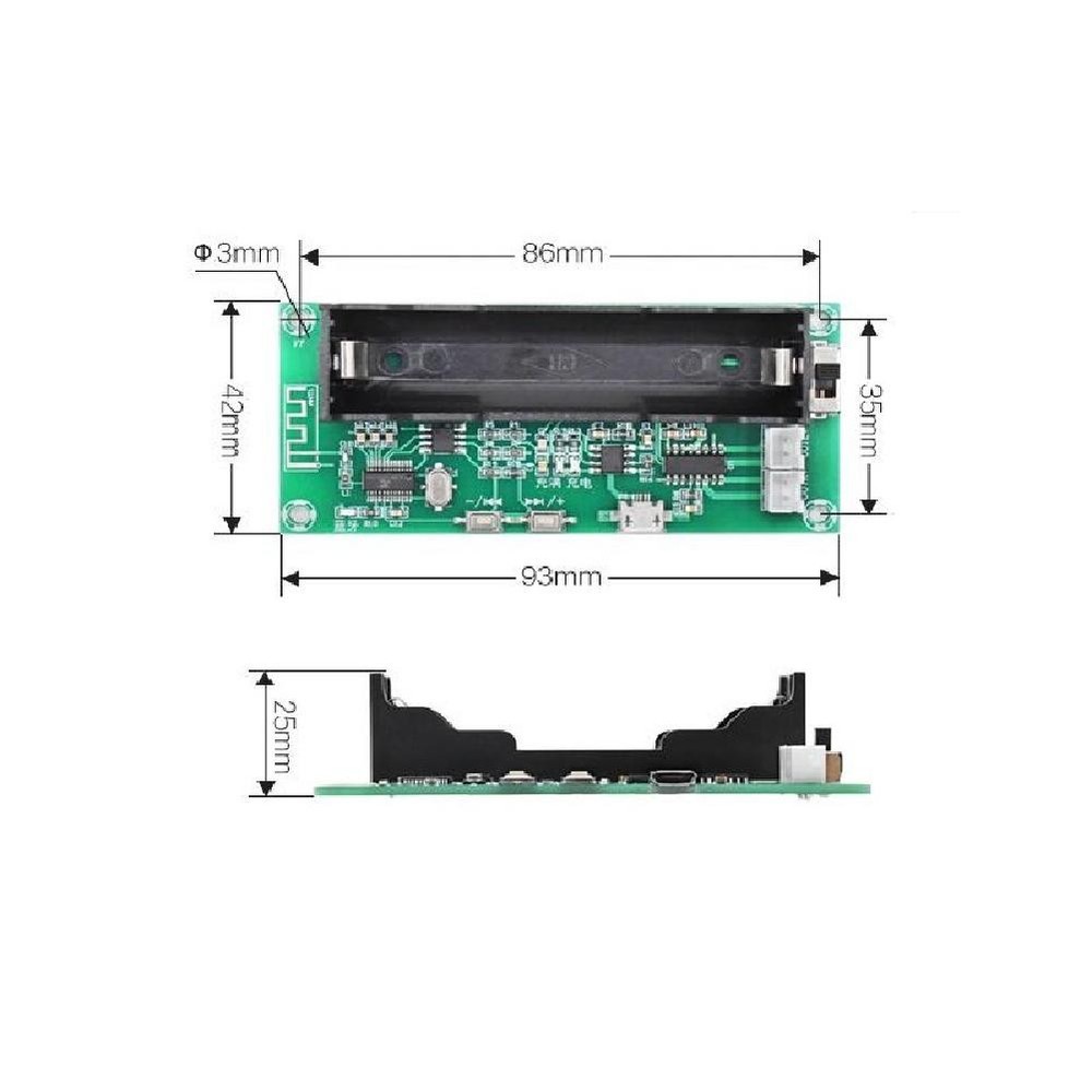 PAM8403 Digital Amplifier Board Bluetooth 5.0 Audio Module 2 Channel 2*3W DIY