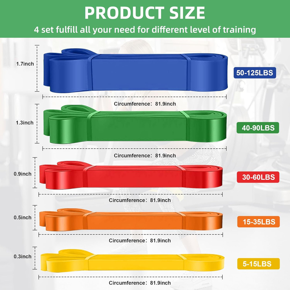 Exercise Bands Resistance Bands for Working Out,Pull up Bands Set,At Home Workou