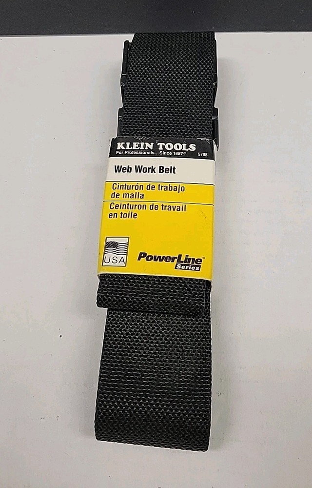 Klein Tools 5705 PowerLine Adjustable Web Work Belt Up To 52"