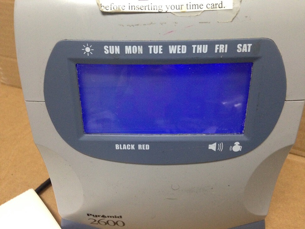 Pyramid Model 2600 Digital Punch Clock