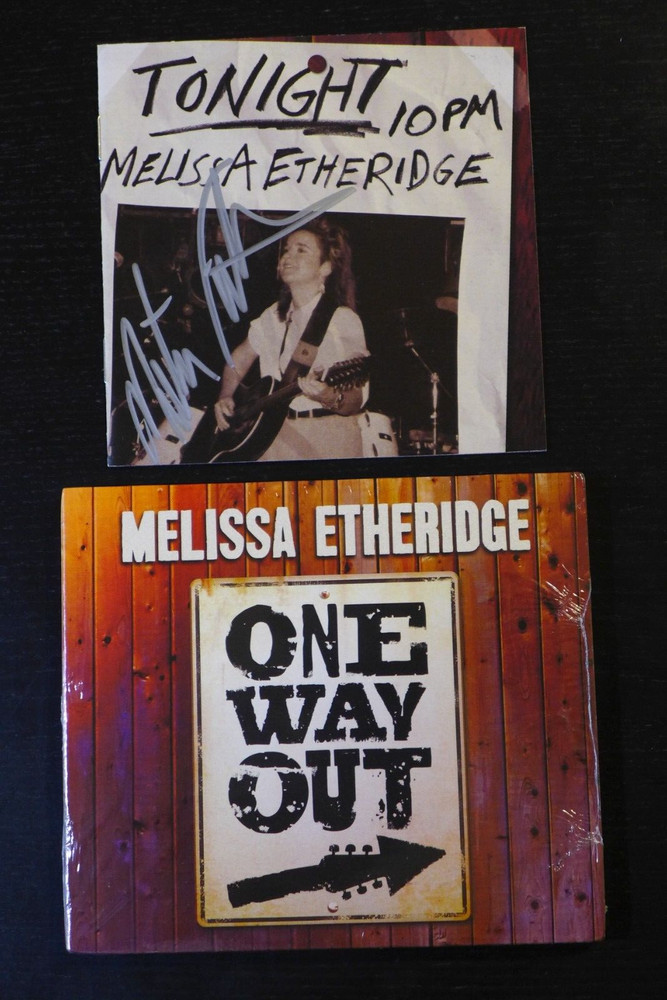 MELISSA ETHERIDGE -AUTOGRAPHED "ONE WAY OUT" SIGNED BOOKLET & NEW SEALED CD 2021