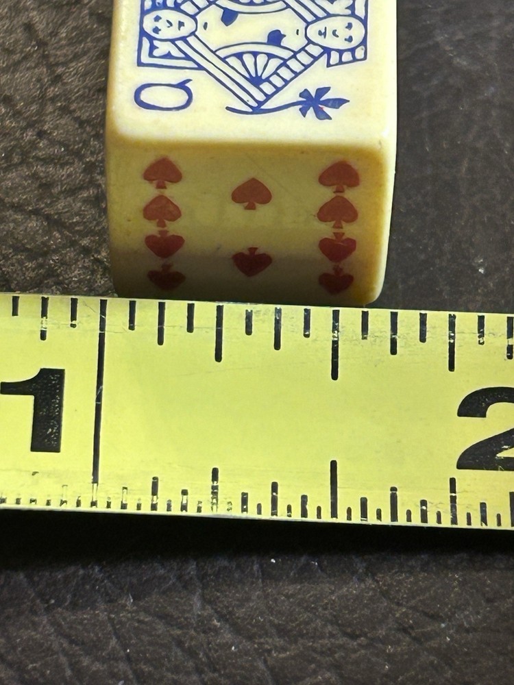 Vintage Celluloid Poker Dice 5