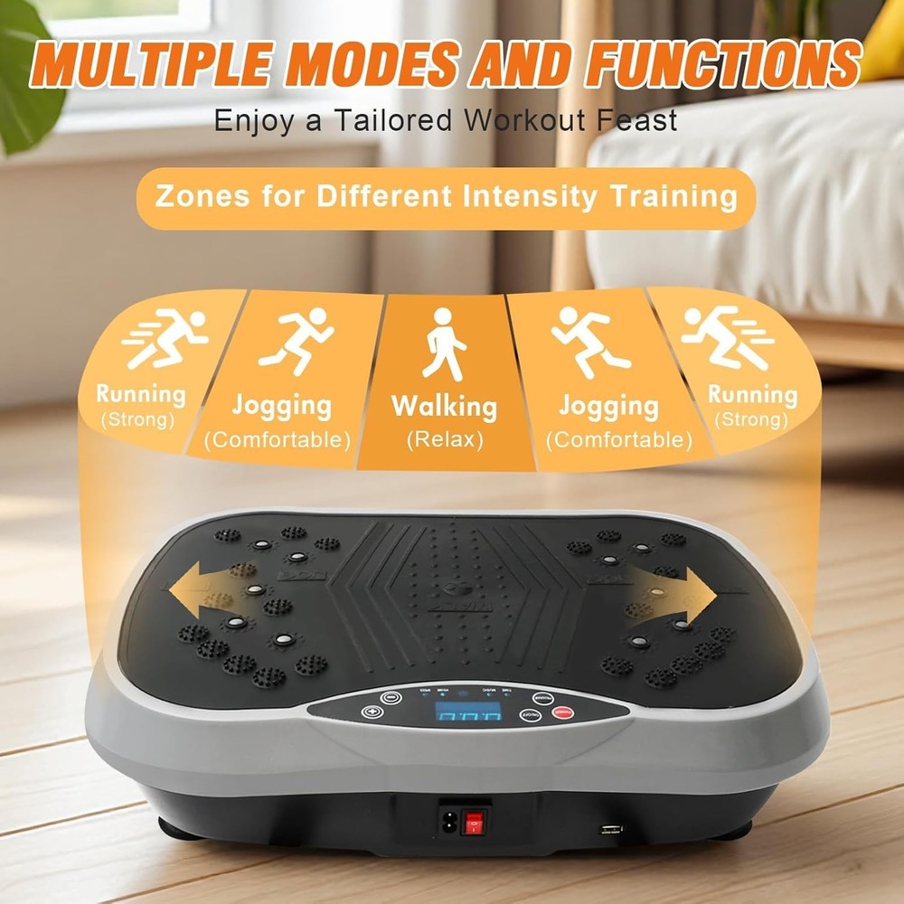 Vibration Board with Bluetooth & Resistance Bands for Effective Workouts