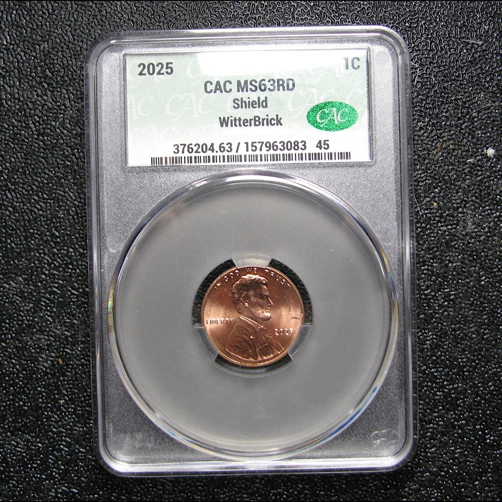 2025 WitterBrick Lincoln Cent MS-63 Red ---- #743C