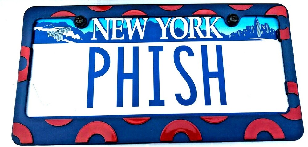 Phish License Plate Frame; RAISED Donuts