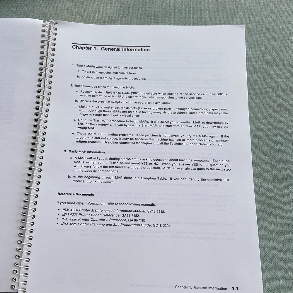 IBM Book Laser Printer Technical Reference 4226 4019 Users Guide Manual 1989 90