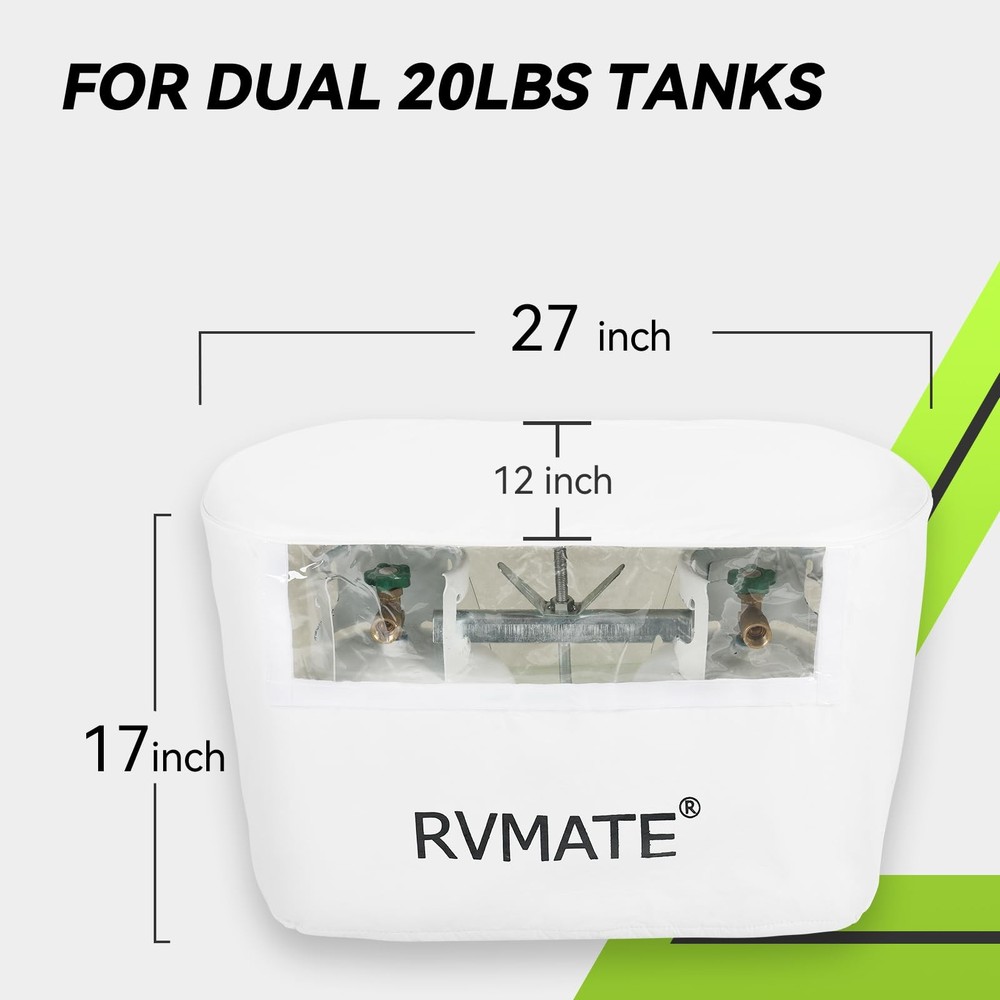 Rv Propane Tank Cover Waterproof Antiuv White Camper Propane Tank Cover Fits 20l
