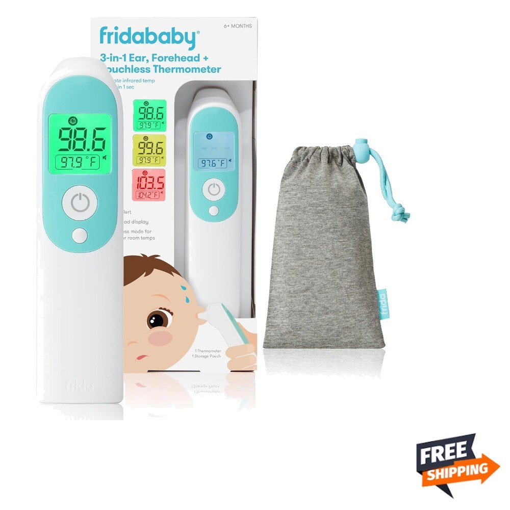 Fast-Reading Touchless Thermometer for Infants & Adults - Includes Storage Pouch