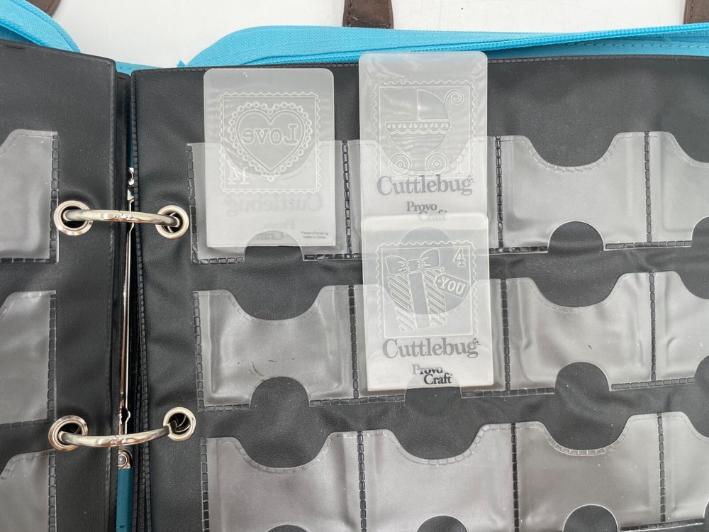 Cuttlebug Die & Embossing Folder Storage Binder With Inserts By Provo Craft Blue