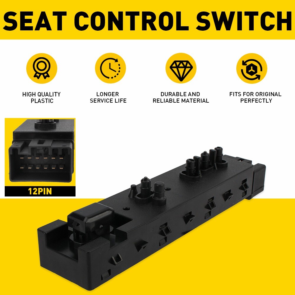 PASSENGER SIDE POWER SEAT ADJUSTMENT CONTROL FRONT SWITCH 10 WAY FOR FORD SW7259