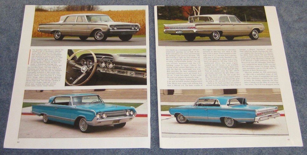 1963-68 Mercury Breezeway History Info Article "Breathing Room"