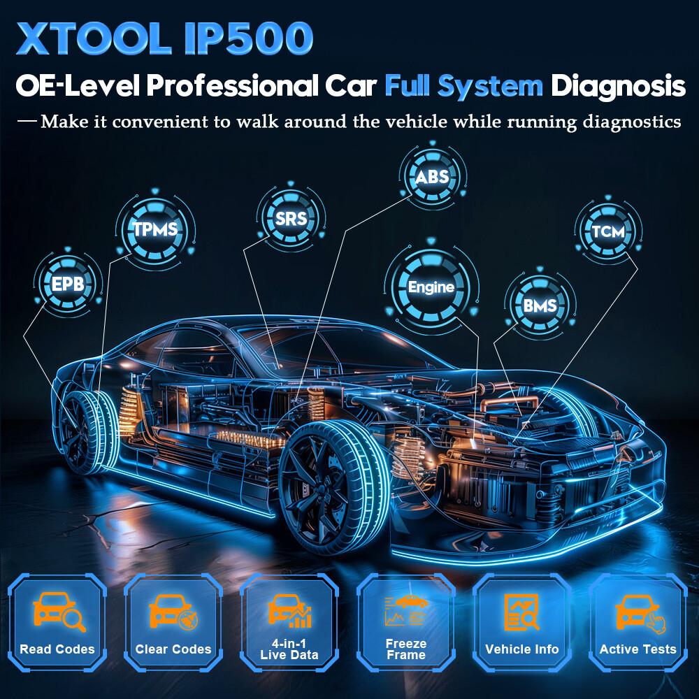 XTOOL IP500 Bidirectional Scanner ECU Coding Scan Tool for BMW/Mini/Rolls-Royce