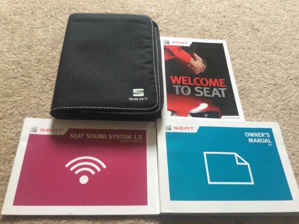 SEAT MII OWNERS HANDBOOK MANUAL  & WALLET (2012 - 2019) FAST POST