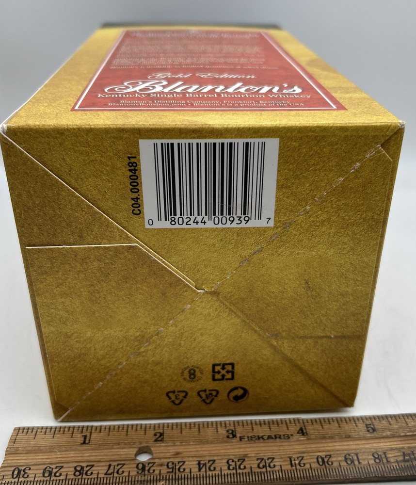 Blanton's Gold Edition Box Only Empty 750 ml