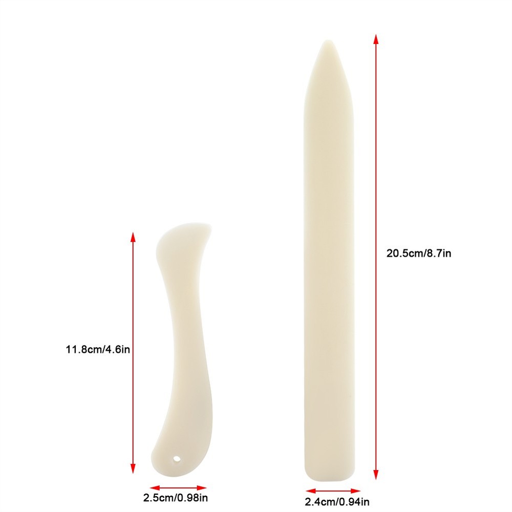 2PCS White Bone Folder Creaser Tool for Paper Crafting WT
