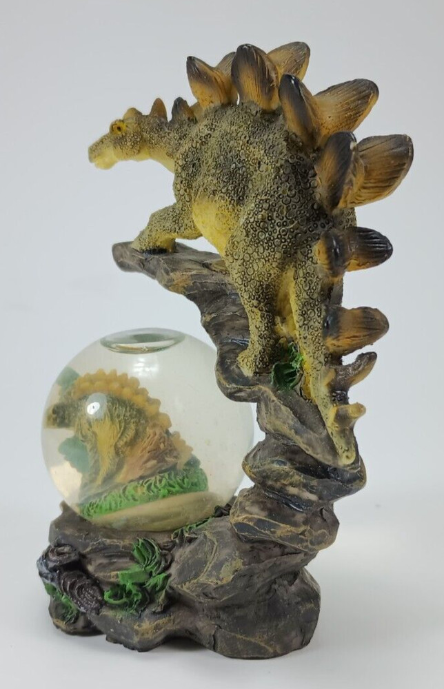 Stegosaurus Water Globe. 4.5" Tall.