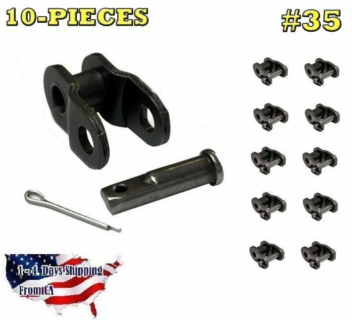 10-PIECES Offset Link #35, 1/2 Link / Half Link / Crank Link