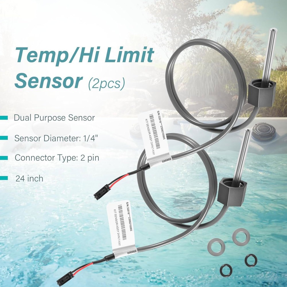 2 Pack M7 Temp/Hi Limit Sensor for Balboa Spa Heater M7 System