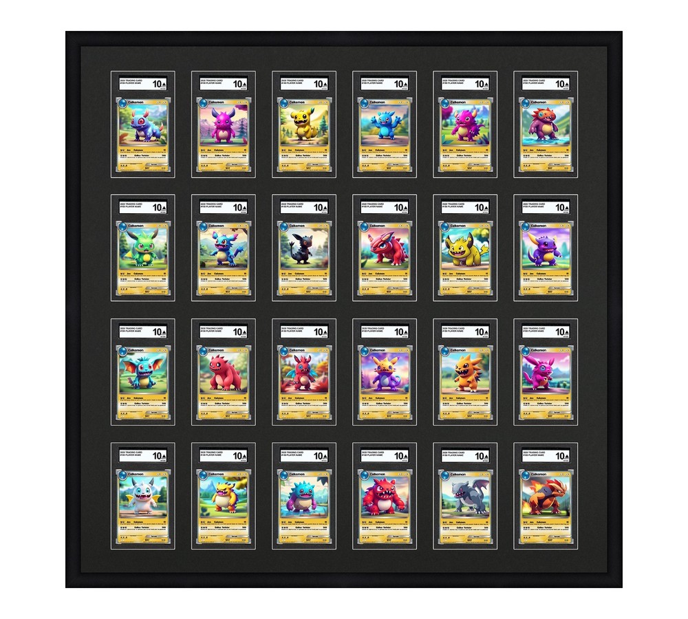 SGC Graded Card Frame Display Holds (24) Slabs, UV Protection TCG MTG