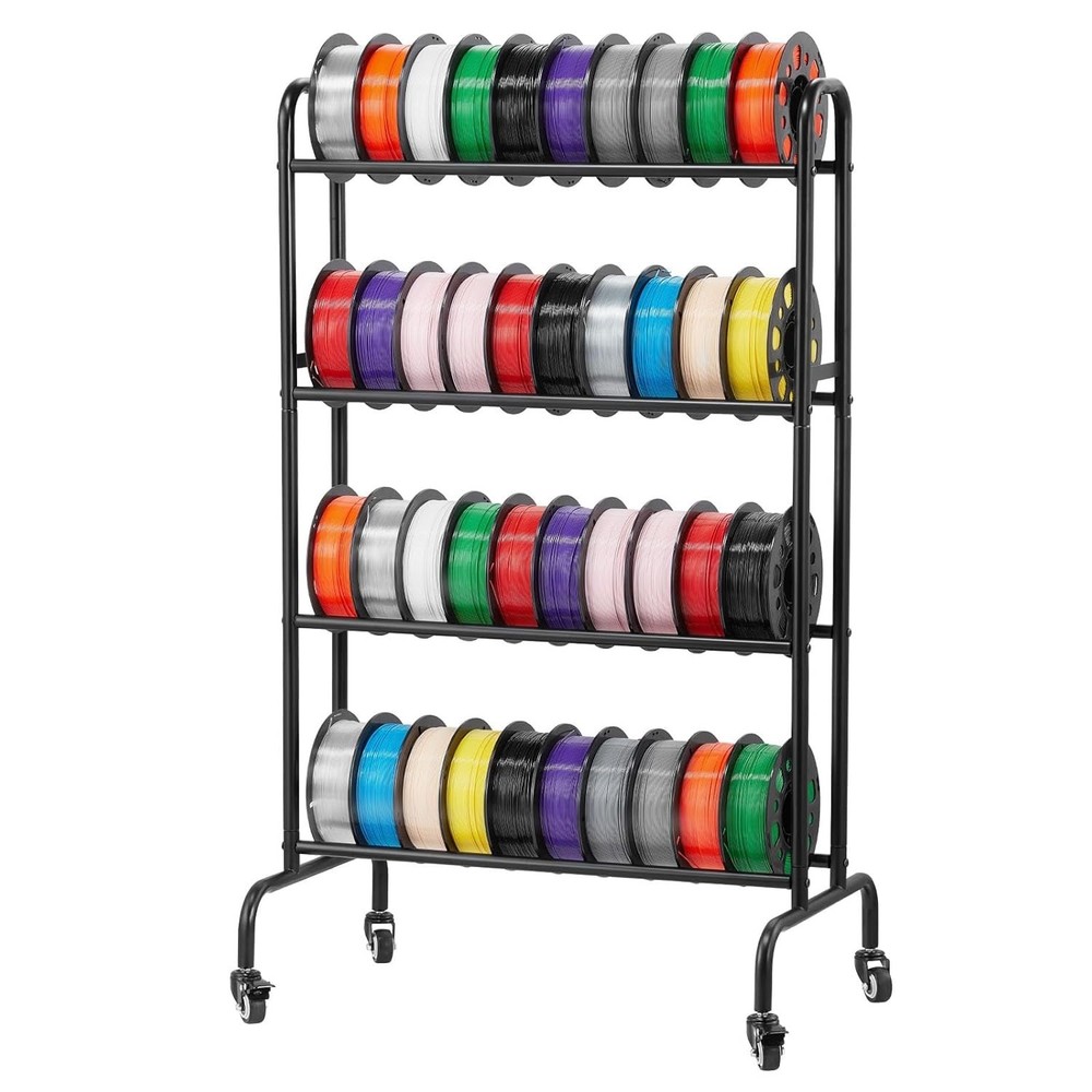 3D Printer Filament Storage Rack 4-Tier 3D Printer Stand with Storage